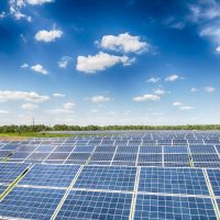 image of a big solar plant
